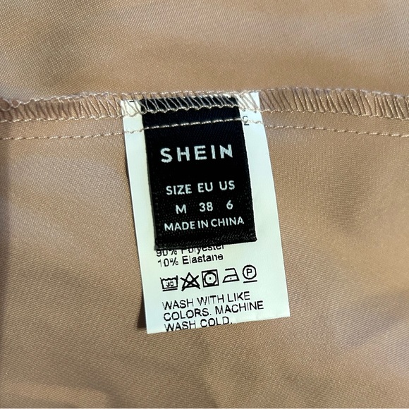 Pink Silk Dress with Pearl Buttons and Sash - Picture 4 of 4